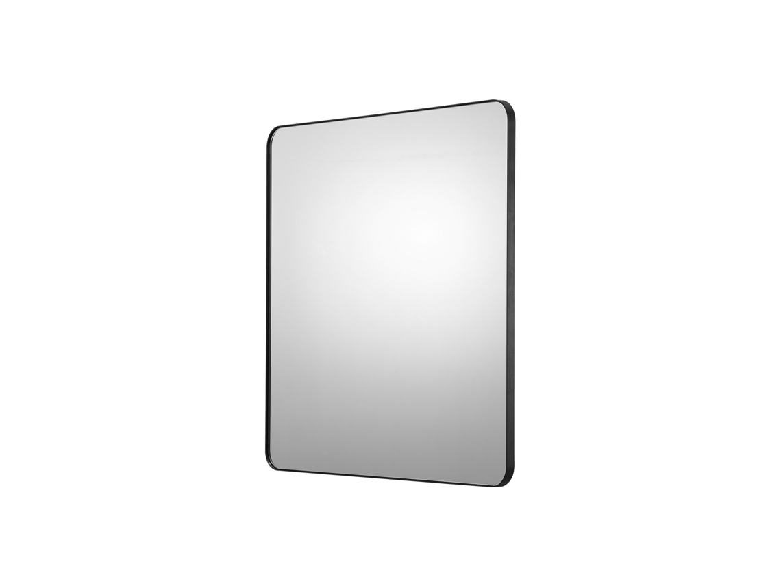 Espelho De Parede Retangular 915 X 915 Mm Moldura Em Liga De Alumínio Preto Vevor