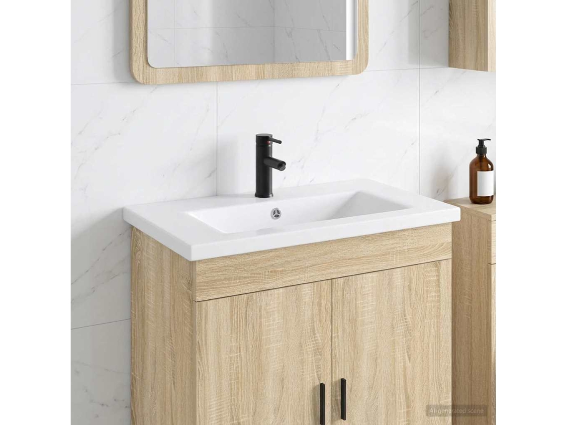 Vidaxl Cubículo De Banheiro Preto Fosco 81 X 40 X 17,5 Cm Metal