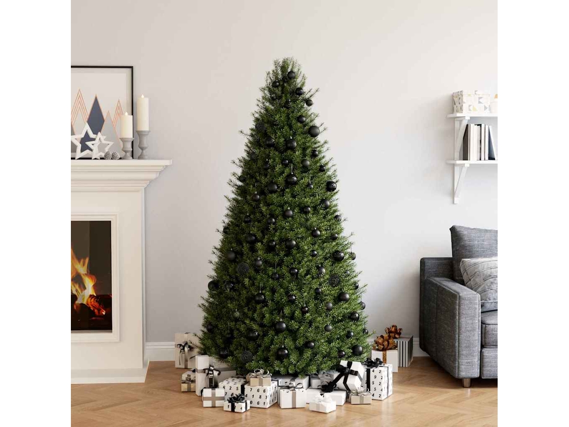 Vidaxl Conjunto De Bolas De Natal 100 Pcs Preto