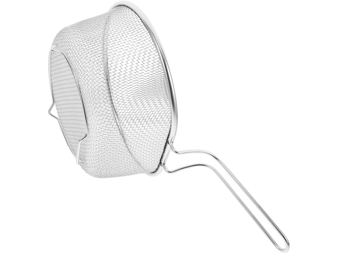 Escorredor De Macarrão Em Aço Inoxidável Com Cabo Ergonômico