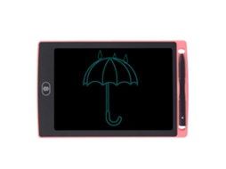 Tablet de Escrita LCD Mali 8.5 polegadas para Crianças com Quadro de Desenho Inteligente Rosa Claro