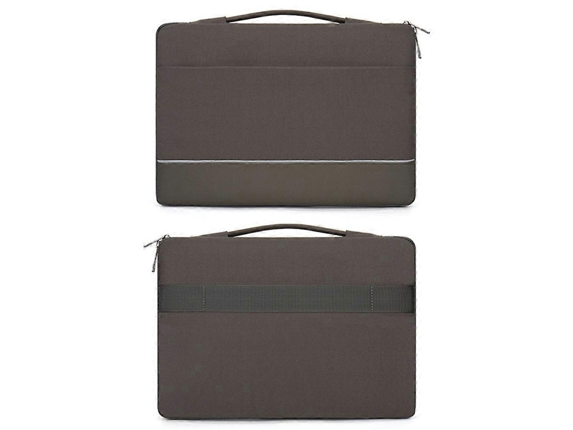 Bolsa Em Couro Pu Para Portátil De 15,6 Polegadas, Cinza Elysve