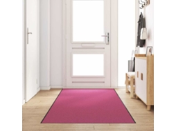 Vidaxl Tapete De Entrada Rosa E Preto 120 X 350 Cm 100% Poliamida