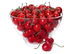 Fruta Artificial Cereja 100 Peças Diâmetro 3cm Nova Line S/MARCA