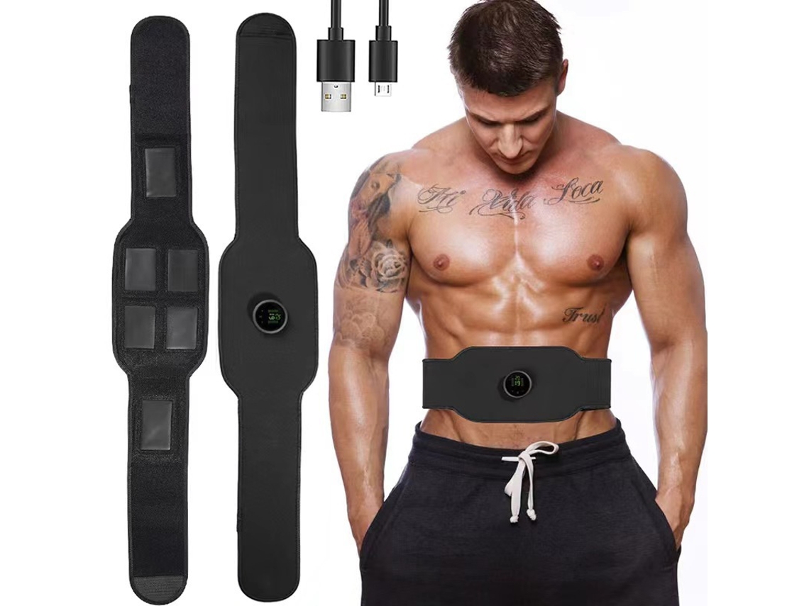 Estimulador Muscular Sem Fio Ems Inteligente, Treinamento Abdominal, Adesivos Elétricos Para Perda De Peso, Massageador Corporal Emagrecedor Slowmoose