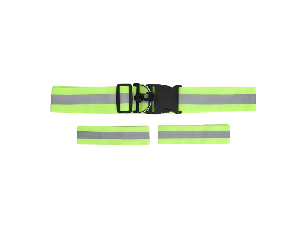 Equipo Reflectivo Para Correr Y Caminar Con Brazaletes Y Faja Ajustable