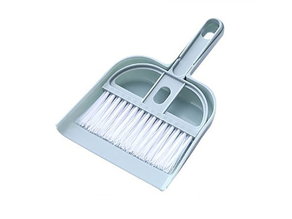 Conjunto Mini Vassoura e Peneira Pp para Limpeza de Mesa, Escritório e Animais | S/MARCA