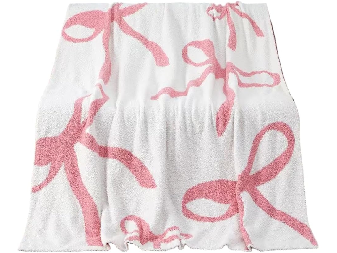 Manta Syjym Velvet com Meia Borda Série Knitted Knot Capa de Sofá em Veludo, Ideal para Quarto, Sala de Estar