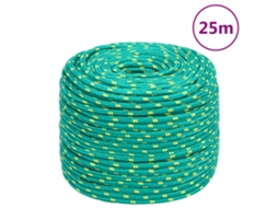 Vidaxl Corda De Barco 10 Mm 25 M Polipropileno Verde