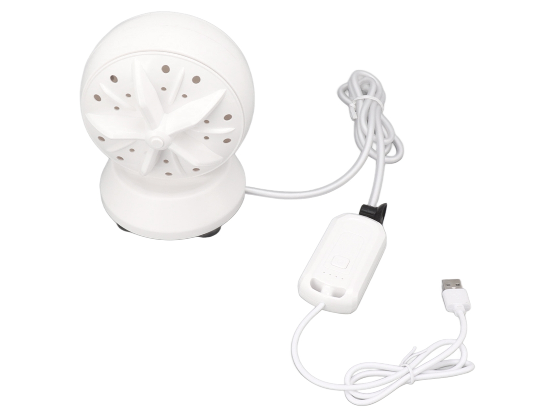 Máquina de Lavar Portátil Mini Ultrassom com Duas Turbinas para Casa Dormitório Viagem 5v Usb | S/MARCA