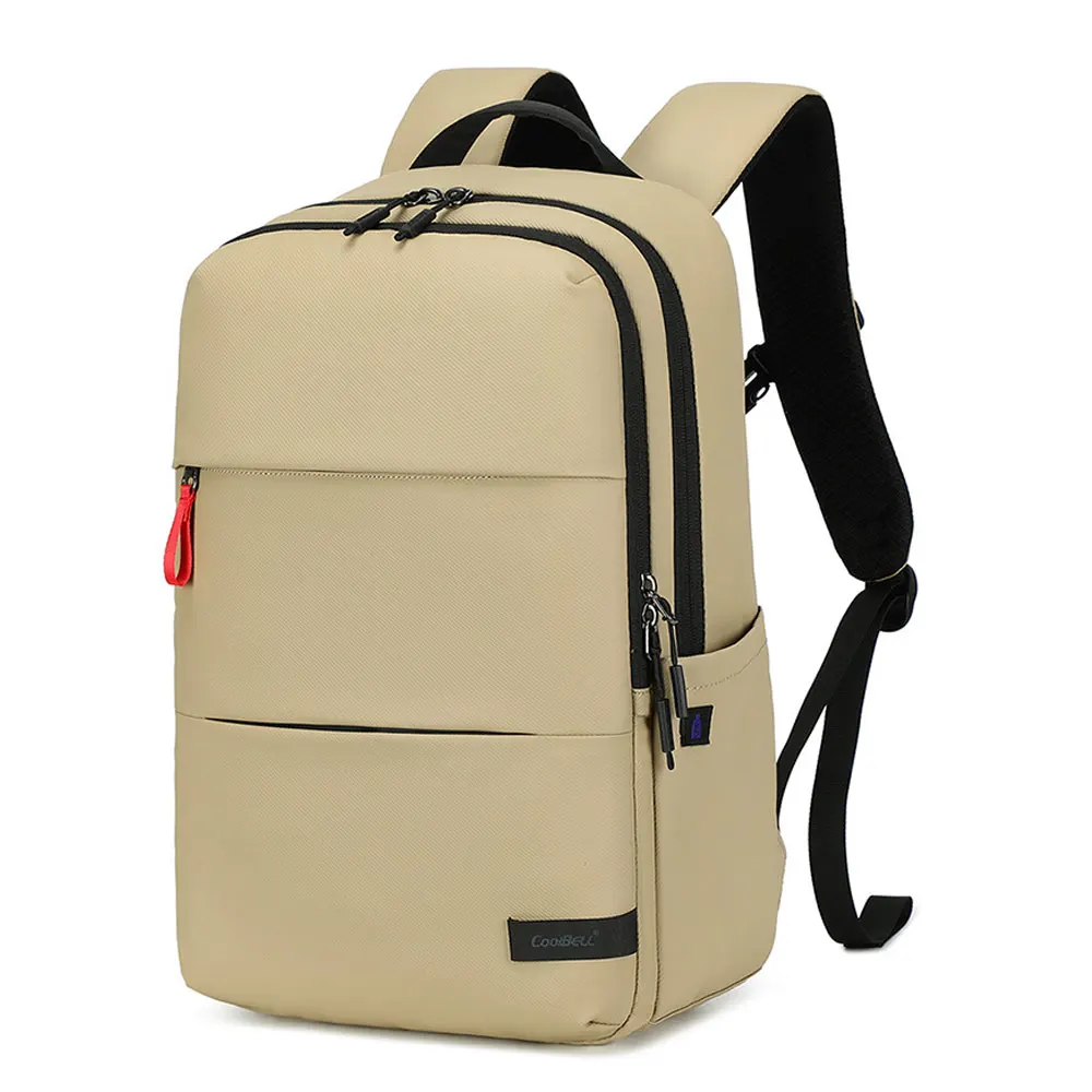 Mochila De Viagem Masculina (cb-8312 Cáqui), Grande Capacidade, Impermeável, Ideal Para Viagens De Negócios E Bagagem De Mão.