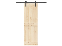 Vidaxl Kit De Ferragens Para Porta Deslizante 152 Cm Aço Preto