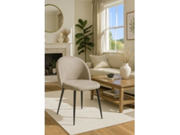 Cadeira Black Vint Tecido - Beige