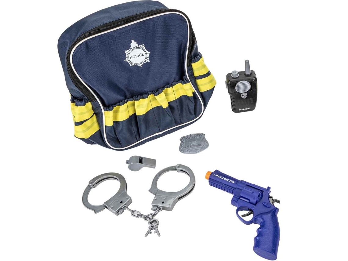 Pasta policial com acessórios