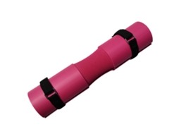 Cojín De Barra Para Squats E Hip Thrusts, Espuma De Borracha Densa Com Cinto, Cor Rosa