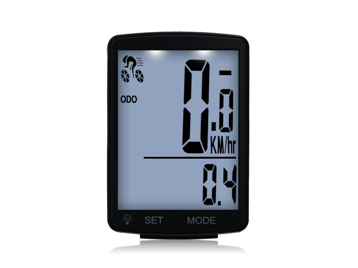 Ciclocomputador Sem Fio, Lcd, Impermeável, Retroiluminado, Velocímetro, 2,8polegadas