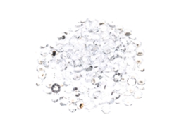500pcs Diamantes de Acrílico Pontiagudos Transparentes 10mm para Decoração de Casamento e Festas Diy Branco | S/MARCA