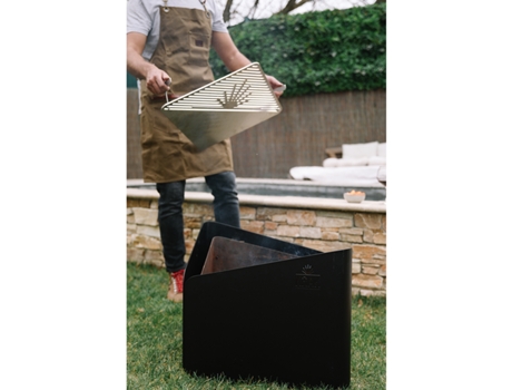 Braseiro a Lenha Grelha 79X69Cm Levant Grille Noir KRAK