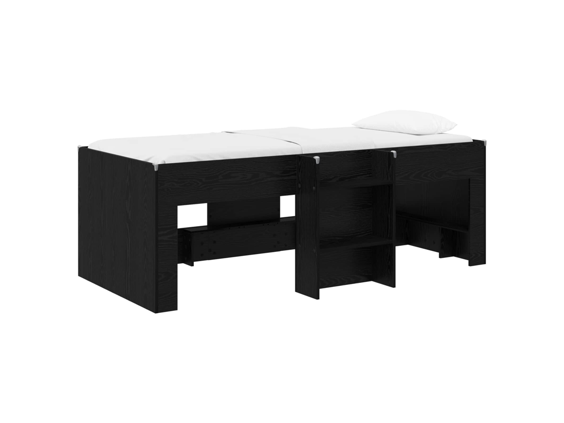 Cama Alta para Crianças 2 Pcs Carvalho Preto MAISON EXCLUSIVE