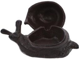 Caixa De Chaves Resistente Ao Desgaste Intempéries Forma De Caracol Decorativa E Funcional Em Ferro Externa