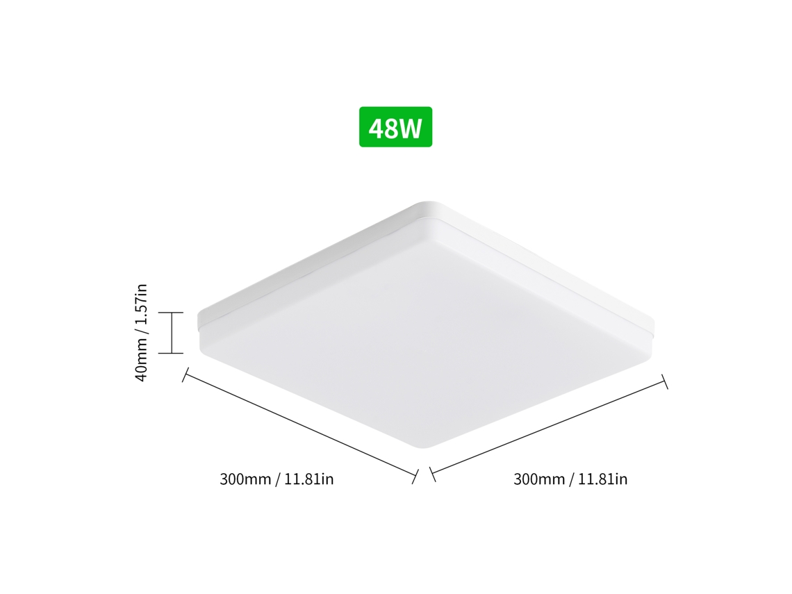 Lâmpada de Teto Led com 2 Braços | S/MARCA