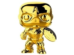 Figura FUNKO Pop Marvel: Marvel Studios 10 - Captain America (Chrome)