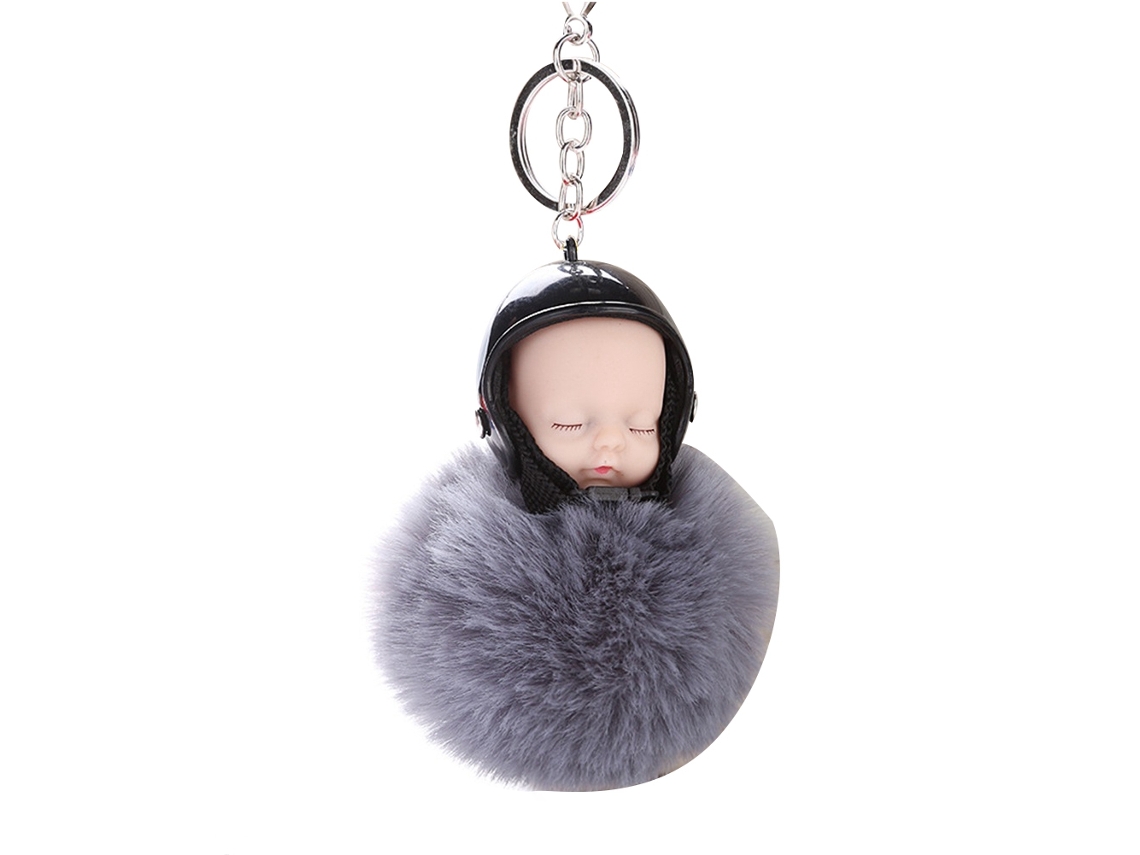 Chaveiro Bebê Dormir Fofo Com Pom Pom