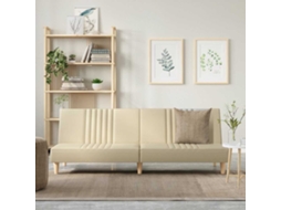 Vidaxl Sofá-cama Tecido Creme