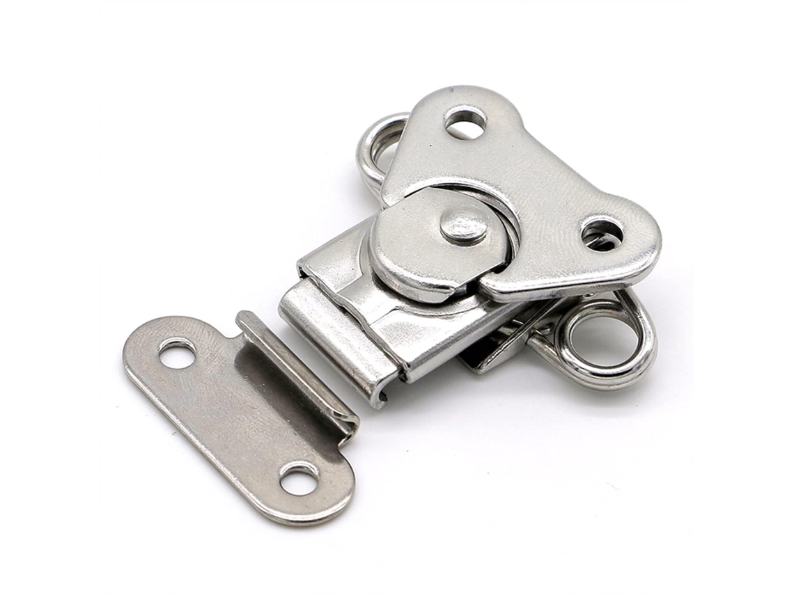 Placa giratória em aço inoxidável 304 com furo para chave, ideal para caixas, baús e guarda-roupas. Ferramentas para trabalho.