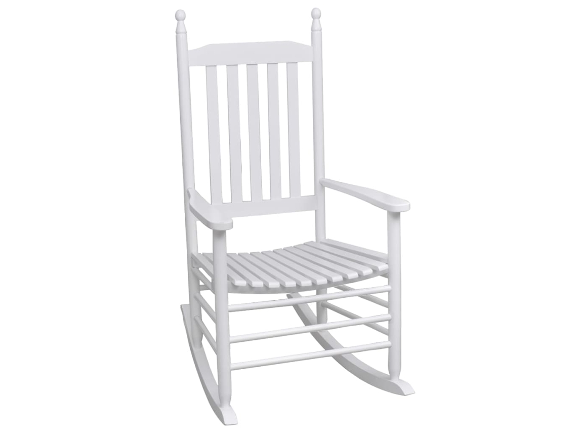 Rocking Chair, Rocking Chairs Vidaxl Branco Madeira (n/a)