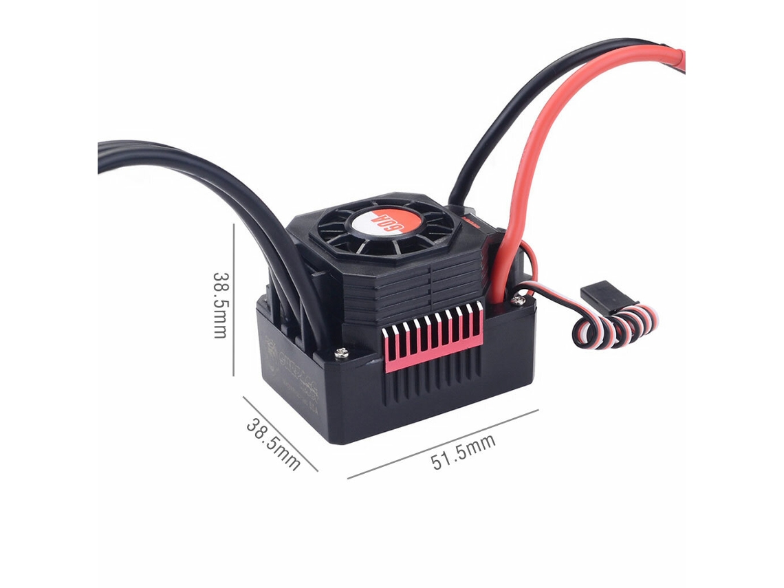 Motor Brushless Surpass Hobby Kk 3650 4500kv 60a Esc Brushless 6kg com Engrenagens Metálicas Peças para Carro Rc MDUG