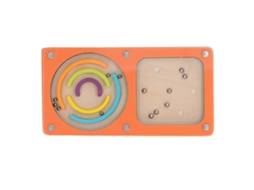 Mali brinquedo Labirinto de Pinball Portátil Infantil Madeira Educativo com Cores Vibrantes
