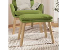 Vidaxl Apoio De Pés 45x29,5x35 Cm Veludo Verde-claro
