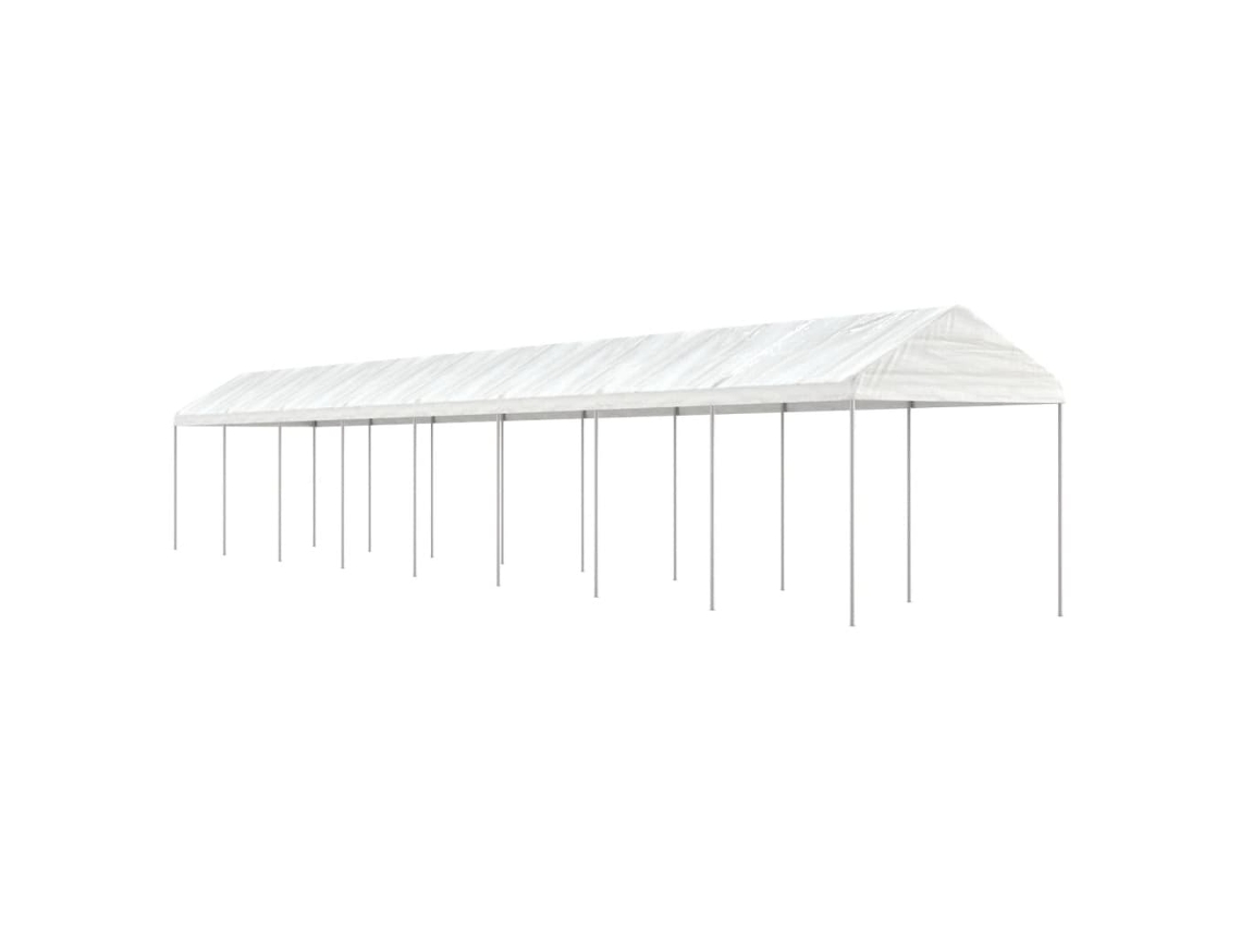 Gazebo com telhado VIDAXL Branco Polietileno (17,84x2,28x2,69 m)