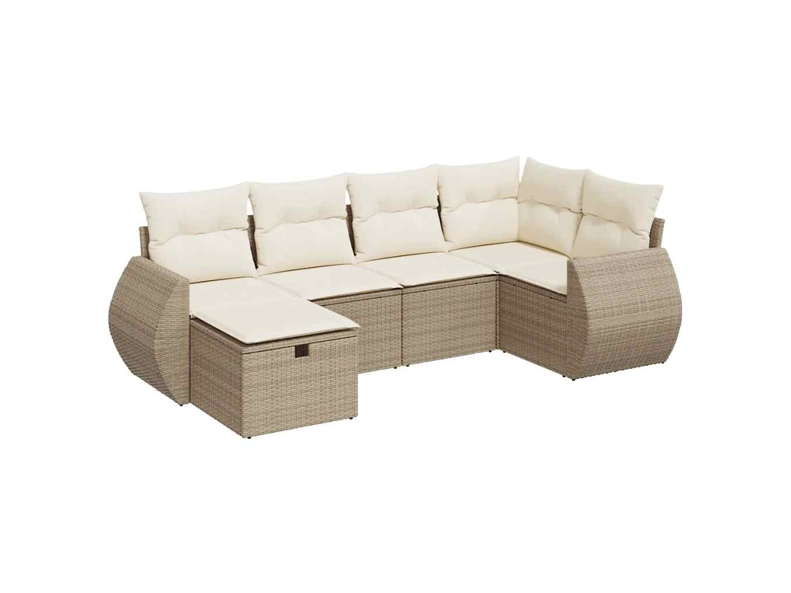 Garden Sofa Set, Garden Sofa Sets Vidaxl Bege Rattan / Vime (n/a)