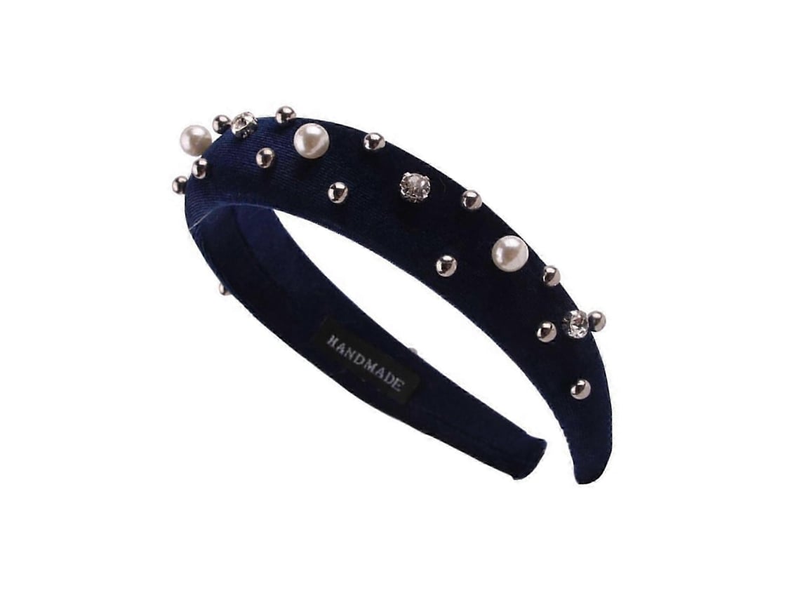 Faixas De Cabelo Com Pérolas E Joias Para Festas De Natalnavy Blue