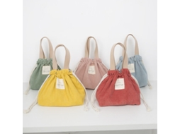 Bolsa de almoço Aquaforge Manchester rosa com cordão (19 x 14 x 20 cm)