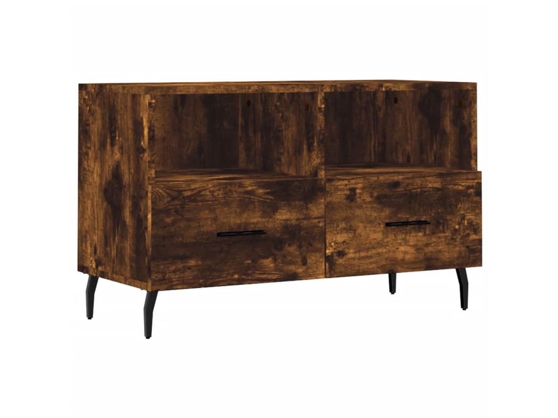 Tv Cabinet, Tv Cabinets Vidaxl Marrom Madeira Processada (n/a)
