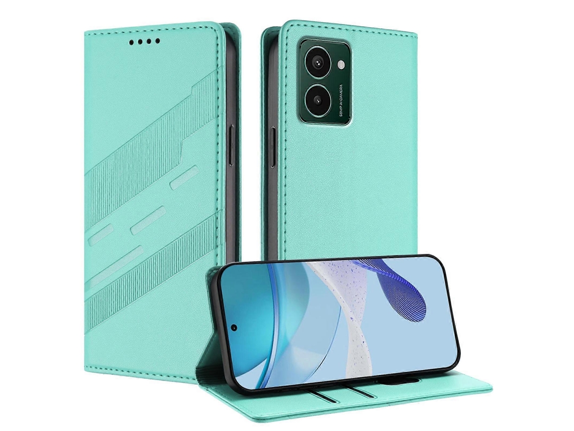 Capa De Celular Retrô De Couro Com Carteira Multifuncional Em Relevo