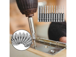 11 Parafusos Torx de Longo Alcance 100mm, Aço Liga S2, Compatíveis com Parafusadeiras | S/MARCA