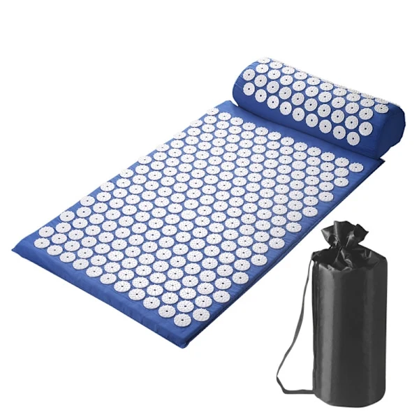 Conjunto De Tapete E Almofada Acupressão Com Bolsa, Tapete De Acupuntura Para Dores No Pescoço E Nas Costas, Relaxamento Muscular, Alívio Do Estresse