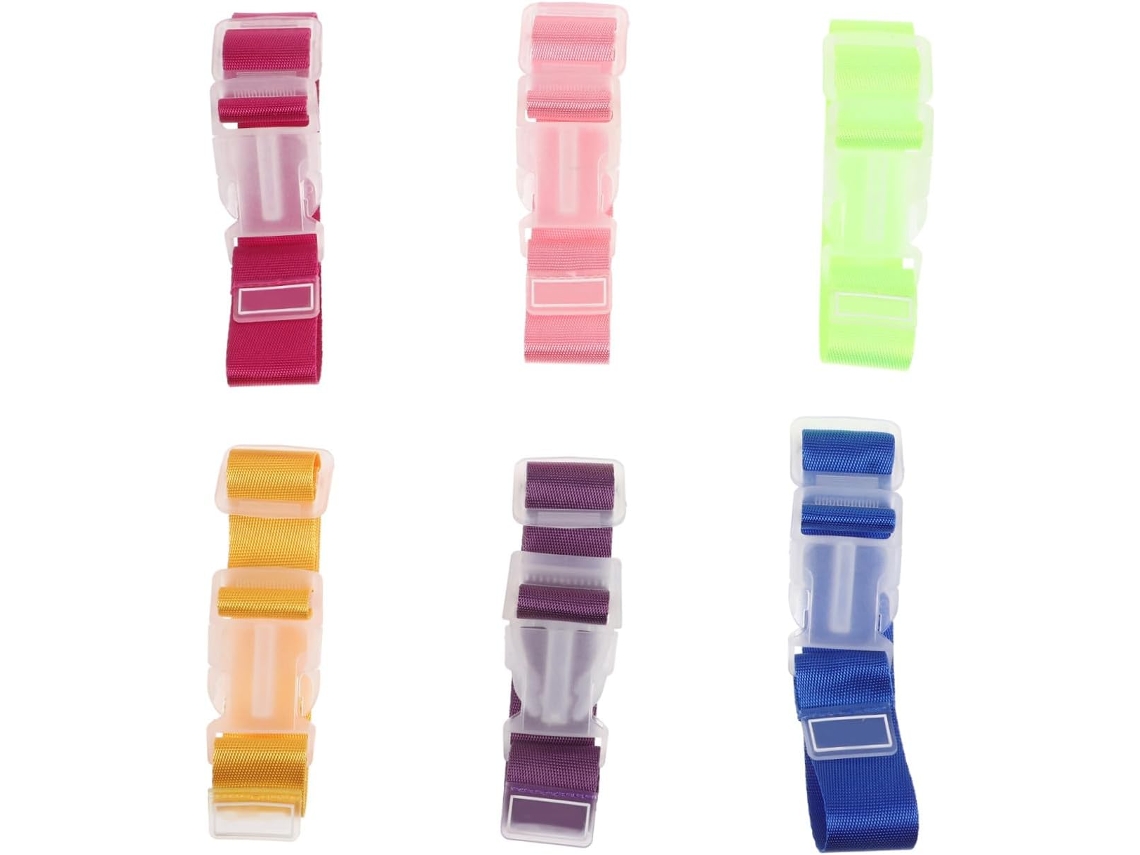 Conjunto De 6 Cintas Ajustáveis Malas Viagem Fomiyes Em Pp E Nylon, Cintas Resistentes Prender Com Segurança