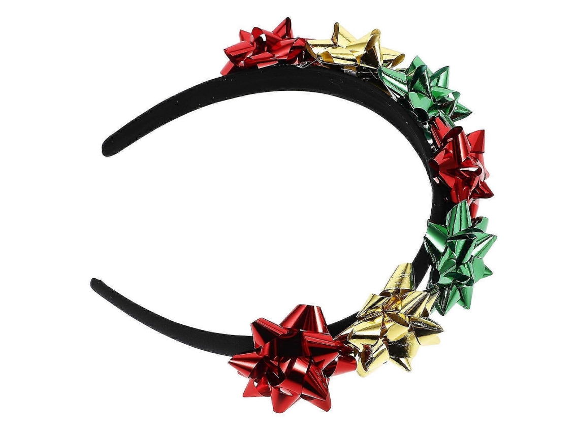 Faixa De Cabelo De Natal Com Laço, Cor Variada