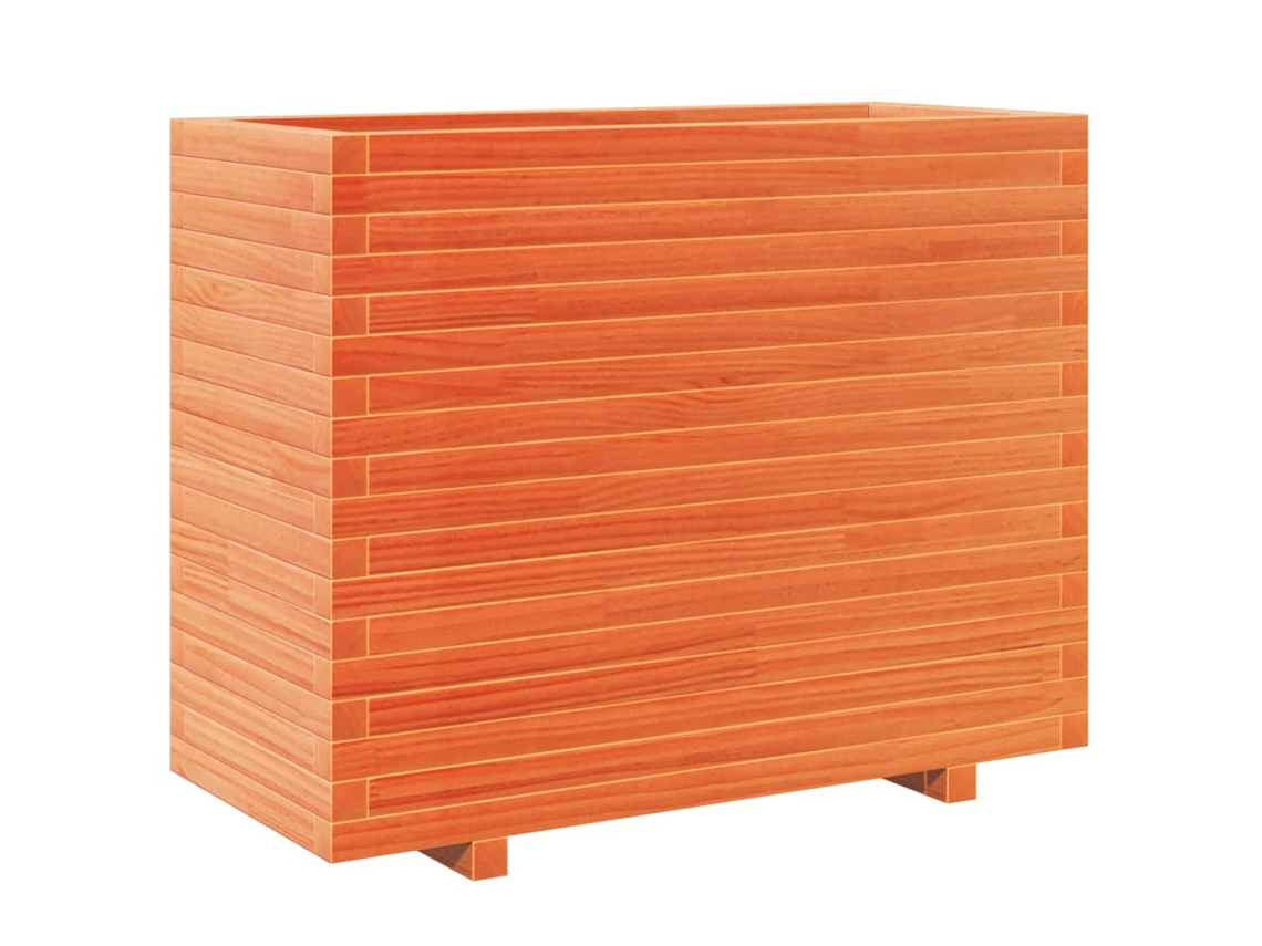 Vaso de jardim VIDAXL Marrom Madeira (90x40x72.5 cm)