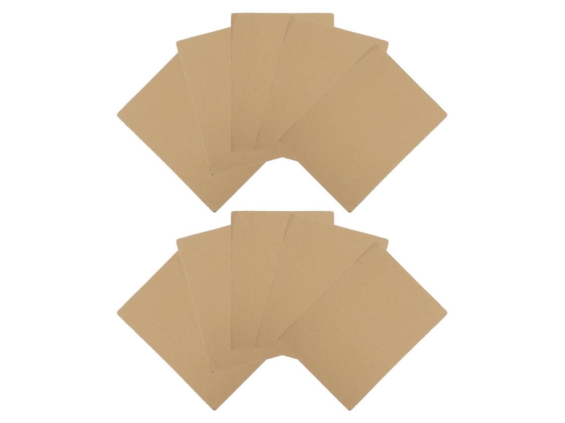 10 Folhas de Papelão Ondulado Cáqui para Artesanato e Projetos GOKOCO