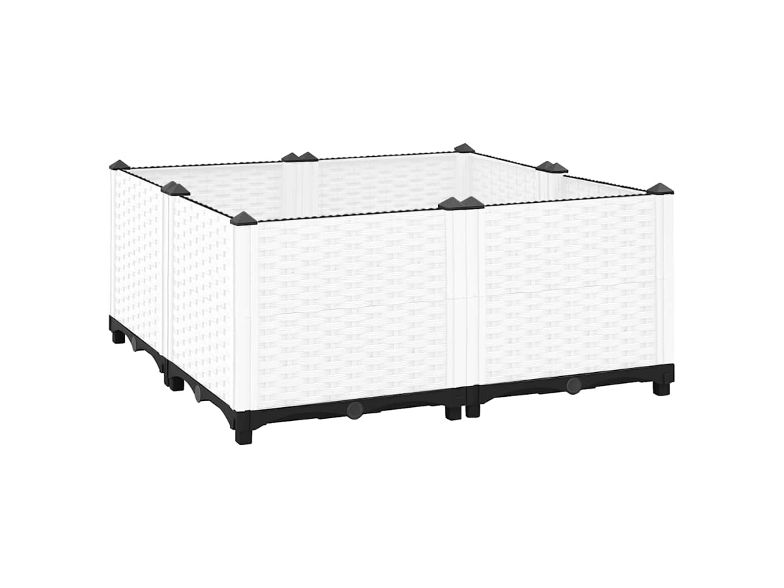 Vidaxl Canteiro Elevado 80x80x38 Cm Polipropileno