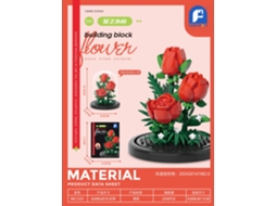 (inclui Capa Protetora Contra Poeira) Brinquedo De Montar Com Peças Pequenas Em Formato De Flor, Ornamento Decorativo.