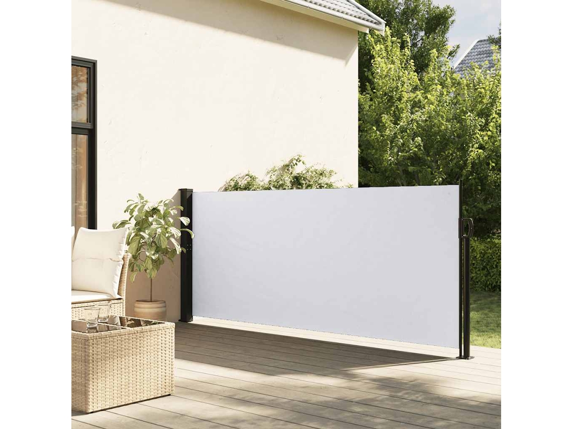 Vidaxl Toldo Lateral Retrátil 140x300 Cm Branco