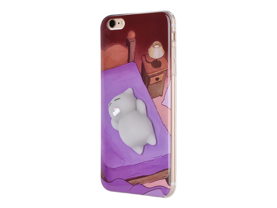 Capa de Silicone para Telefone com Brinquedo de Squeeze EOOCOO