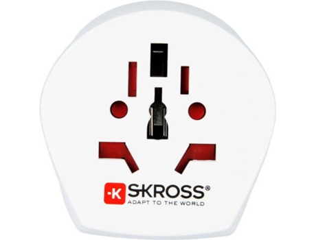 Adaptador de Viagem World to Denmark (Dinamarca - 4000 W - Branco)